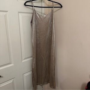 Urban Outfitters Metallic Silver Dress